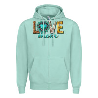 Seafoam love mom western Zipper Hoodie - texasbilliewilder