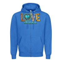 True Royal love mom western Zipper Hoodie - texasbilliewilder