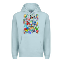 Blue Mist somebody's loud & proud autism mama Premium Hoodie - MaliasSmallBusiness