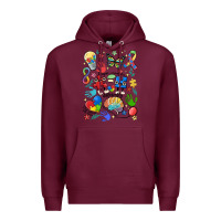 Burgundy somebody's loud & proud autism mama Premium Hoodie - MaliasSmallBusiness