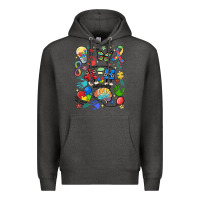 Charcoal Heather somebody's loud & proud autism mama Premium Hoodie - MaliasSmallBusiness