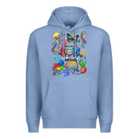 Colony Blue somebody's loud & proud autism mama Premium Hoodie - MaliasSmallBusiness