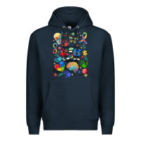 Navy somebody's loud & proud autism mama Premium Hoodie - MaliasSmallBusiness