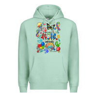 Seafoam somebody's loud & proud autism mama Premium Hoodie - MaliasSmallBusiness