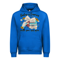 Cobalt reading is dreaming with your eyes open Urban Hoodie - MaliasSmallBusiness