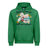 Emerald reading is dreaming with your eyes open Urban Hoodie - MaliasSmallBusiness