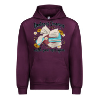 Mauve Wine reading is dreaming with your eyes open Urban Hoodie - MaliasSmallBusiness