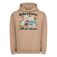 Pigment Burro reading is dreaming with your eyes open Urban Hoodie - MaliasSmallBusiness
