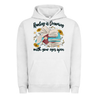 Reading Is Dreaming With Your Eyes Open Urban Hoodie | Teevron