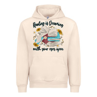 Sandshell reading is dreaming with your eyes open Urban Hoodie - MaliasSmallBusiness