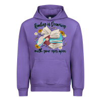 Tulip reading is dreaming with your eyes open Urban Hoodie - MaliasSmallBusiness