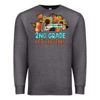 Charcoal Heather 2nd grade let s do this Premium Sweatshirt - JahusDesignShop