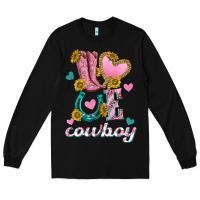 Black love western cowboy Long Sleeve Tee - texasbilliewilder