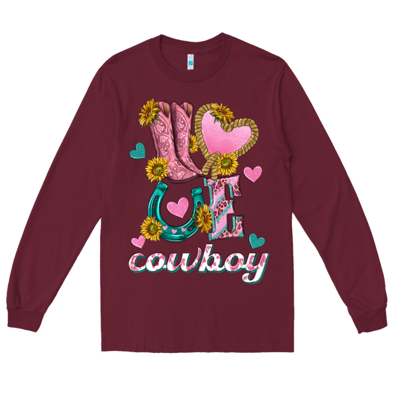 Love Western Cowboy Long Sleeve Tee by texasbilliewilder | Teevron