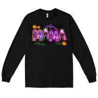 Black halloween mama Long Sleeve Tee - AdoDesignShop