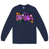 Navy halloween mama Long Sleeve Tee - AdoDesignShop