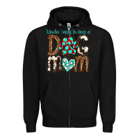 Black kinda busy being a dog mom Zipper Hoodie - texasbilliewilder
