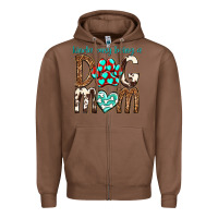 Chestnut kinda busy being a dog mom Zipper Hoodie - texasbilliewilder