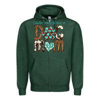 Sports Green kinda busy being a dog mom Zipper Hoodie - texasbilliewilder