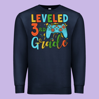 Leveled 3rd Grade Premium Sweatshirt Designed By Jahusdesignshop