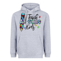 Heather Grey i teach au some kids Heavyweight Hoodie - CowhideDigitalArt
