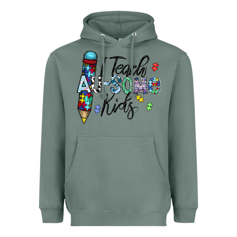 I Teach Au Some Kids Heavyweight Hoodie by CowhideDigitalArt | Teevron