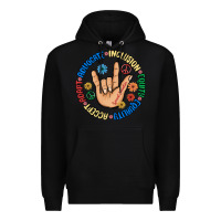 Black advocate inclusion equity equality accept adapt Premium Hoodie - MaliasSmallBusiness