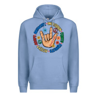 Colony Blue advocate inclusion equity equality accept adapt Premium Hoodie - MaliasSmallBusiness