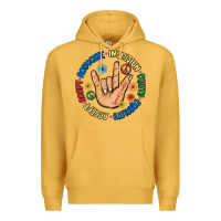 Mustard advocate inclusion equity equality accept adapt Premium Hoodie - MaliasSmallBusiness
