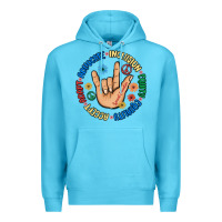 Ocean Blue advocate inclusion equity equality accept adapt Premium Hoodie - MaliasSmallBusiness