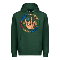 Sports Green advocate inclusion equity equality accept adapt Premium Hoodie - MaliasSmallBusiness