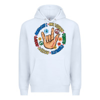 White advocate inclusion equity equality accept adapt Premium Hoodie - MaliasSmallBusiness