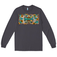 Smoke Blessed With Sunflower And Gemstone Long Sleeve Tee - RanaPortraitStore