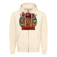 Sandshell Highland Heifer Christmas Zipper Hoodie - RanaPortraitStore