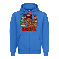 True Royal Highland Heifer Christmas Zipper Hoodie - RanaPortraitStore