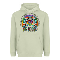 Matcha in a world where you can be anything be kind Heavyweight Hoodie - CowhideDigitalArt
