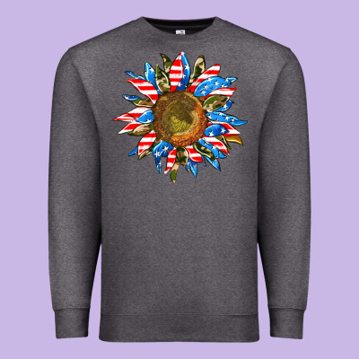 Sunflower Front Premium Sweatshirt Designed By Adodesignshop