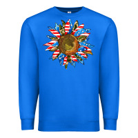 True Royal sunflower front Premium Sweatshirt - AdoDesignShop