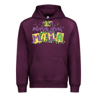 Mauve Wine mardi gras mama Urban Hoodie - MaliasSmallBusiness