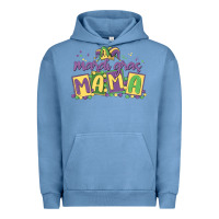 Pigment Pebble Blue mardi gras mama Urban Hoodie - MaliasSmallBusiness