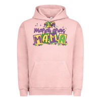 Pigment Salmon mardi gras mama Urban Hoodie - MaliasSmallBusiness