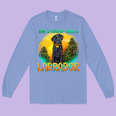 Long Sleeve Tee life is better with a labrador