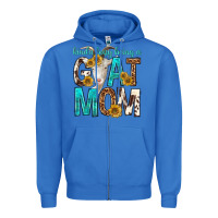 Kinda Busy Being A Goat Mom Zipper Hoodie | Teevron
