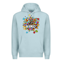 Blue Mist be kind Premium Hoodie - MaliasSmallBusiness