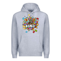 Heather Grey be kind Premium Hoodie - MaliasSmallBusiness
