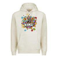 Oatmeal Heather be kind Premium Hoodie - MaliasSmallBusiness