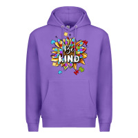Purple be kind Premium Hoodie - MaliasSmallBusiness