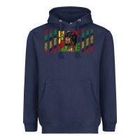 Navy black girl magic libbey glass Heavyweight Hoodie - HRA Design Shop