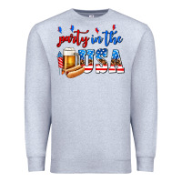 Heather Grey party in the usa Premium Sweatshirt - AdoDesignShop