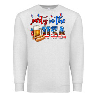 Oatmeal Heather party in the usa Premium Sweatshirt - AdoDesignShop